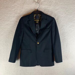 Nautica Boy's Gold Button Blazer‎ Suit Jacket with Pockets in Navy Size 12 8754